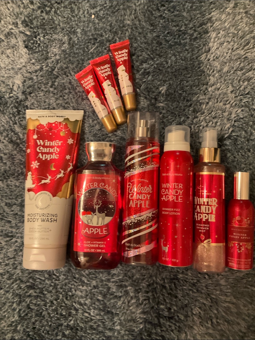 Bath & Body Works Winter Candy Apple Body Care Set